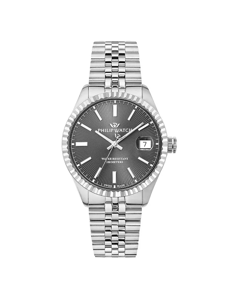 Philip Watch Herrenuhr Caribe Urban Silber