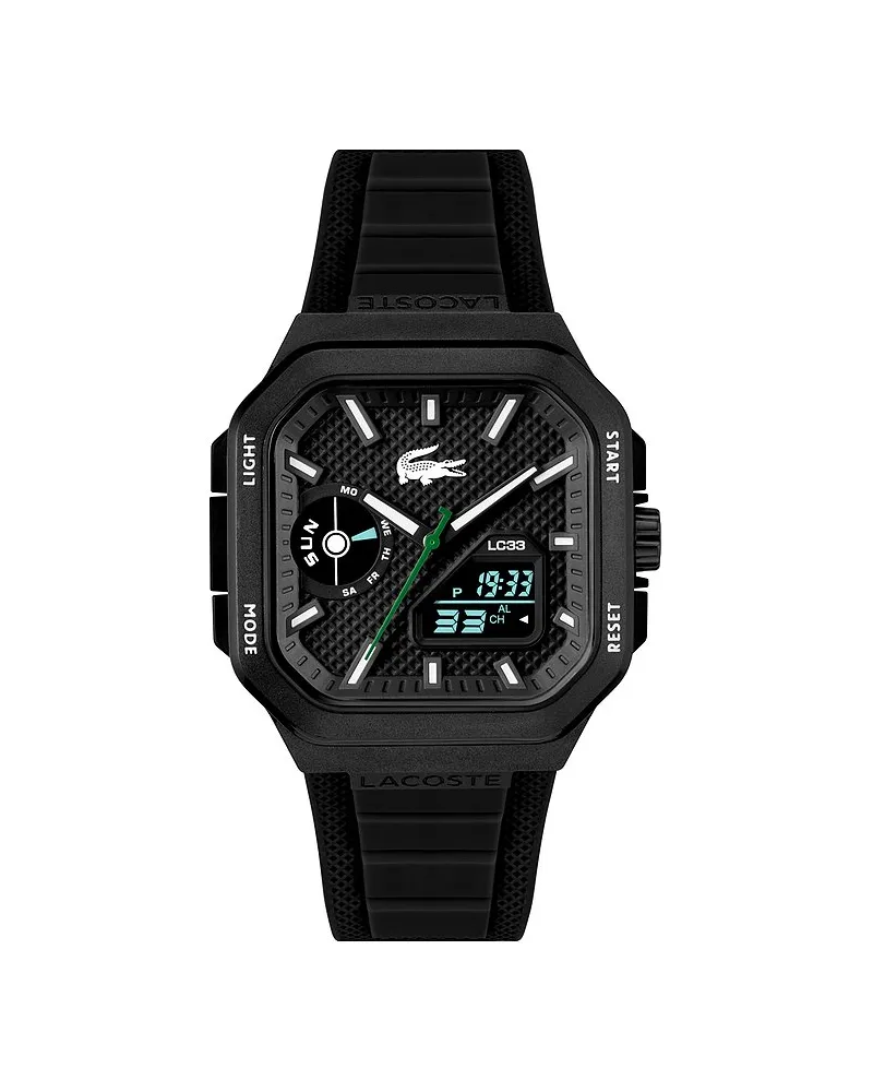 Lacoste Herrenuhr LC33 SQUARE Schwarz