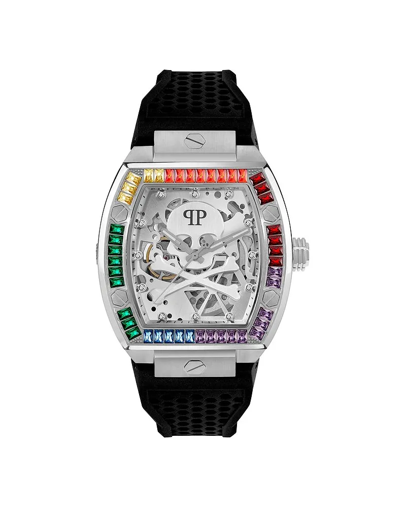 Philipp Plein Herrenuhr Silber