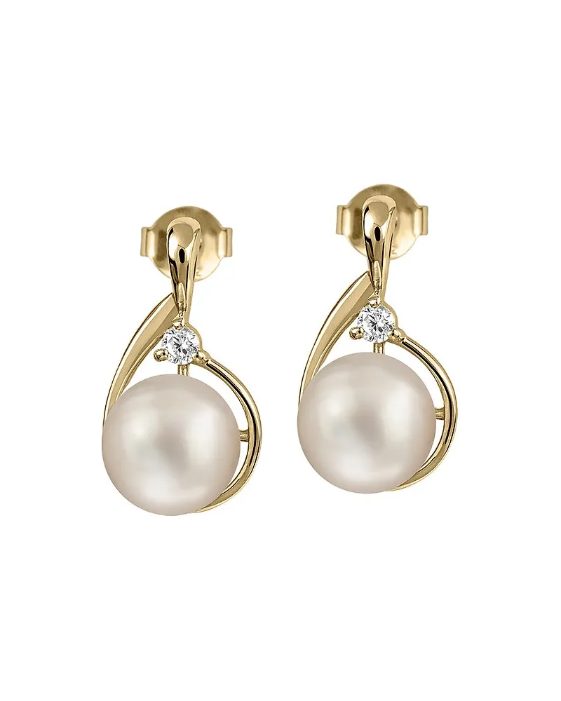 Jacques Lemans Ohrstecker Gelbgold