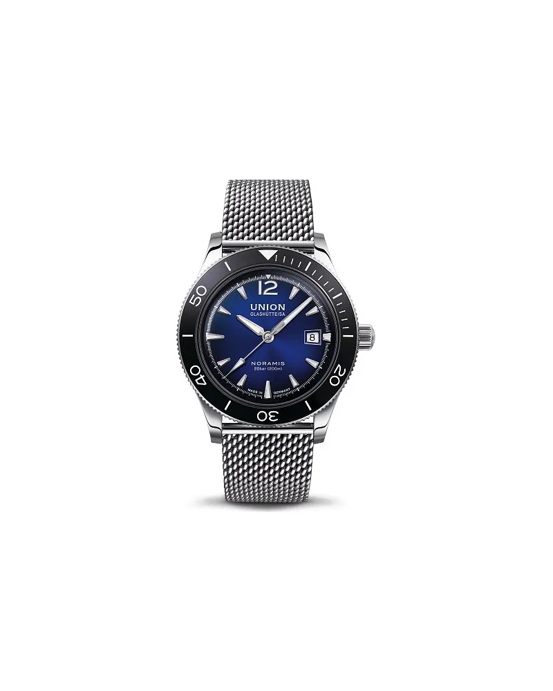 Union Glashütte Uhren-Set inkl. Wechselarmband Noramis Datum Sport Silber
