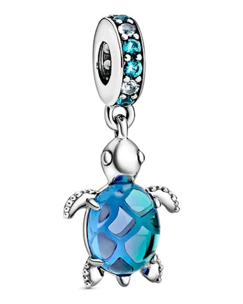 Pandora Charm Moments Meeresschildkröte Murano-Glas Silber