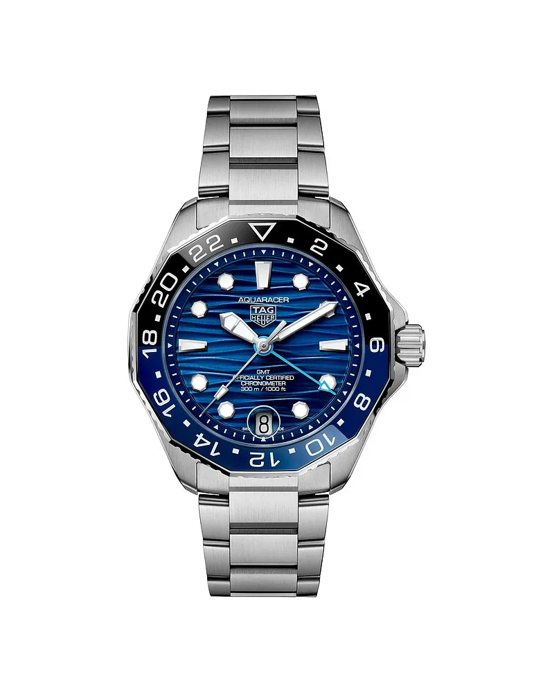 TAG Heuer Herrenuhr Aquaracer Professional 300 GMT Silber