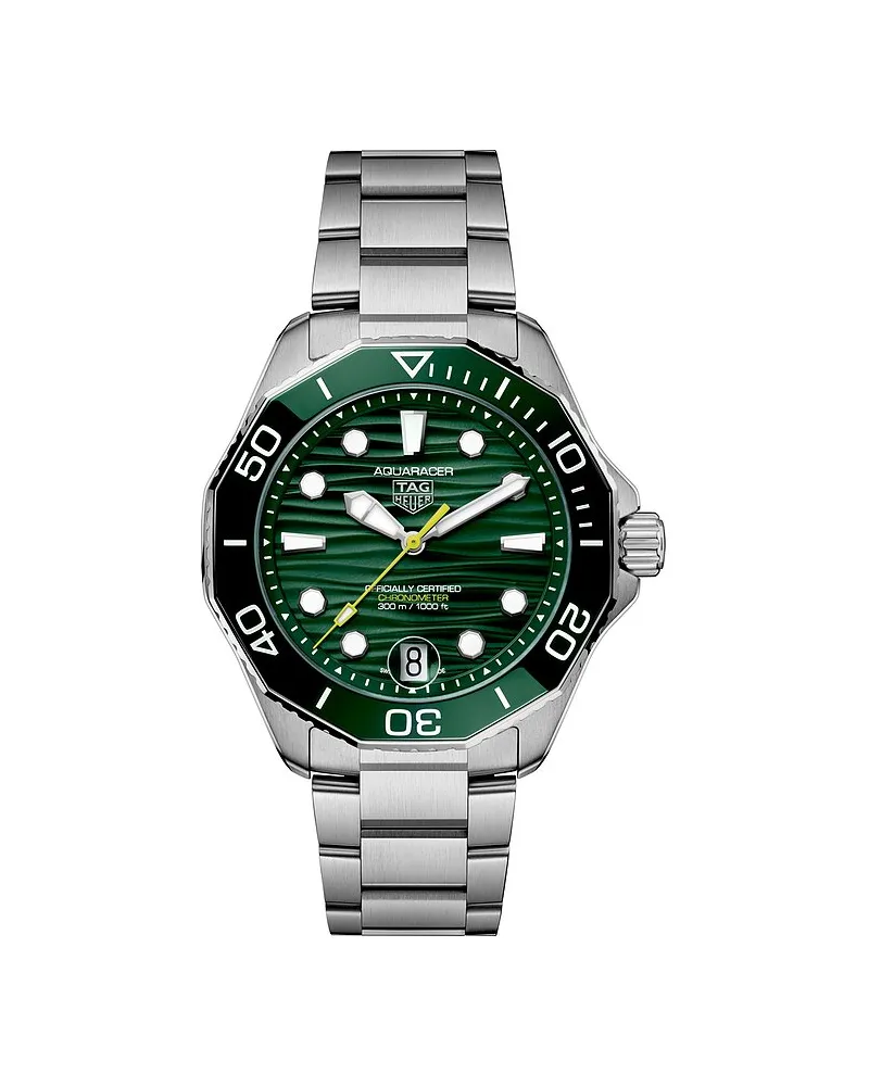 TAG Heuer Herrenuhr Aquaracer Professional 300 GMT Silber