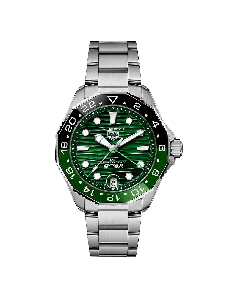 TAG Heuer Herrenuhr Aquaracer Professional 300 GMT Silber