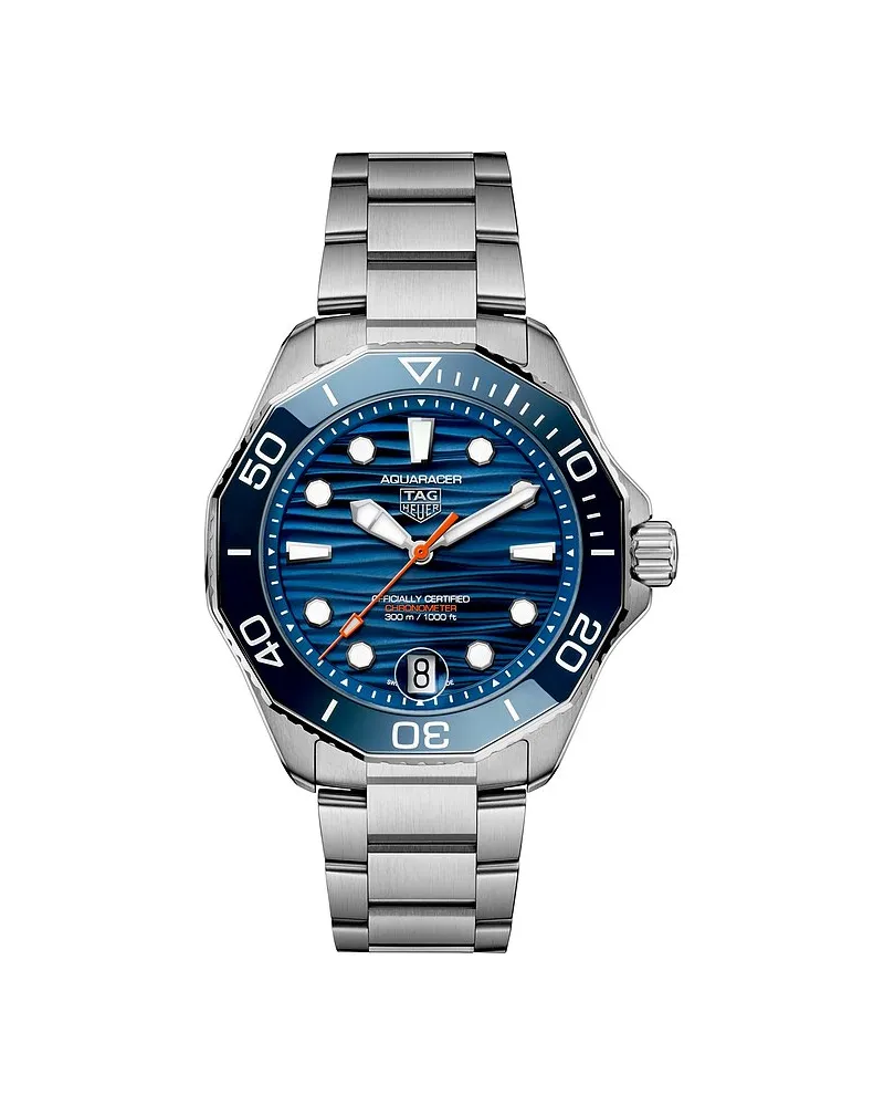 TAG Heuer Herrenuhr Aquaracer Professional 300 GMT Silber
