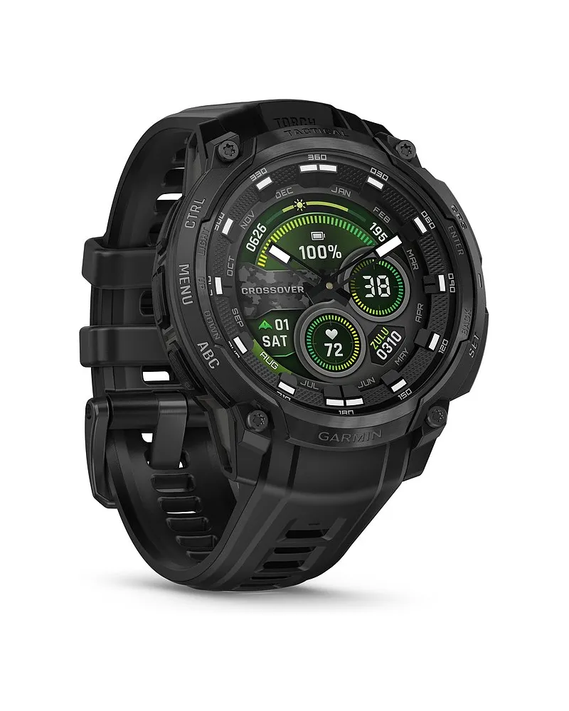Garmin Smartwatch Instinct Crossover AMOLED Schwarz