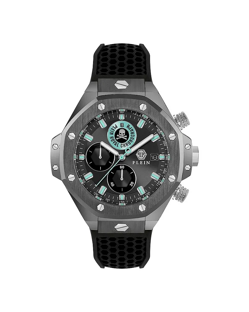 Philipp Plein Herrenuhr Plein Chrono Royal Grau