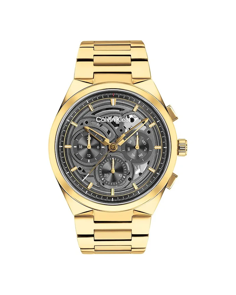 Calvin Klein Herrenuhr DISTINGUISH SKELETON Gold
