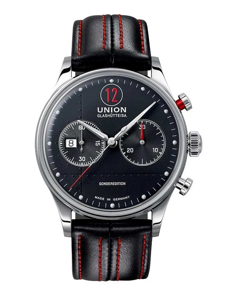 Union Glashütte Chronograph Noramis Sonderedition Paul Pietsch Silber