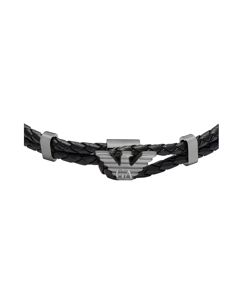 Emporio Armani Armband EAGLE LOGO Schwarz