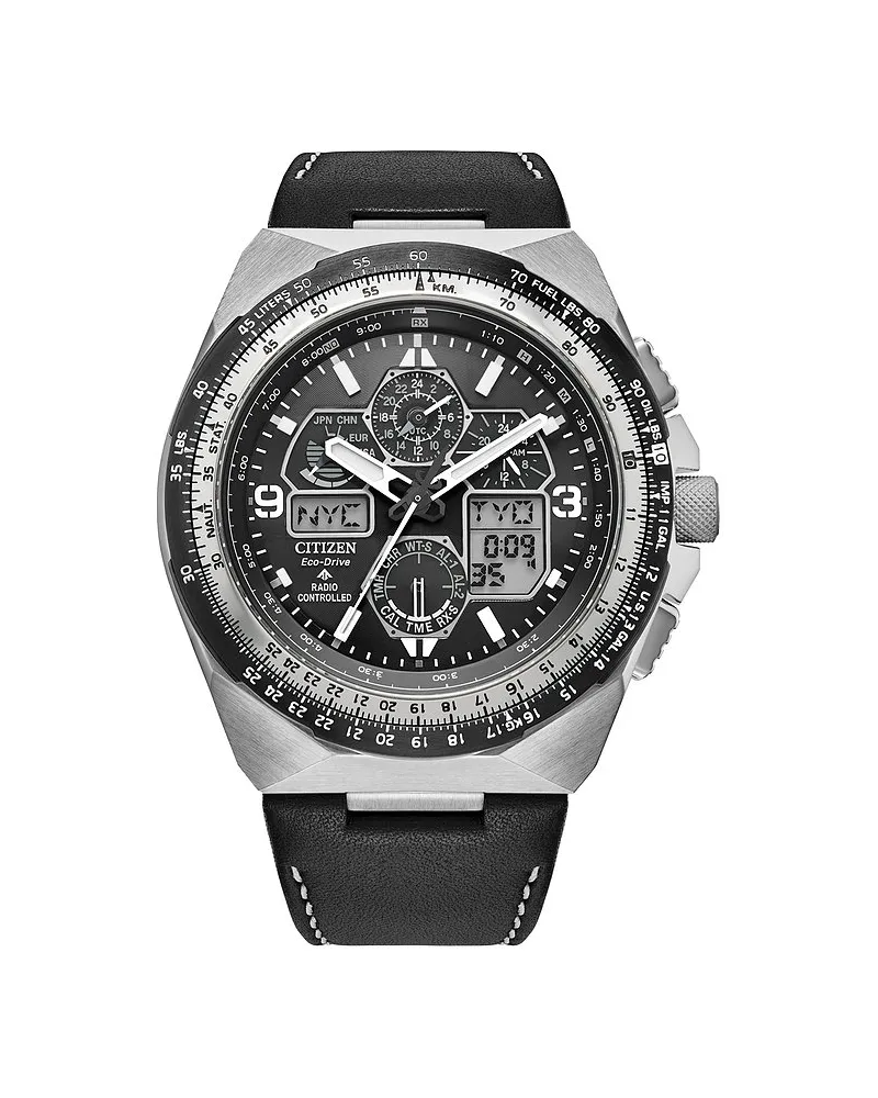 Citizen Herrenuhr Funkuhr Silber