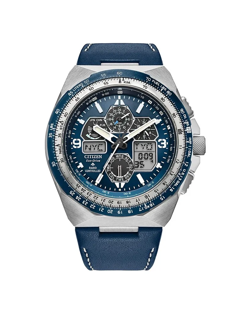 Citizen Herrenuhr Funkuhr Silber