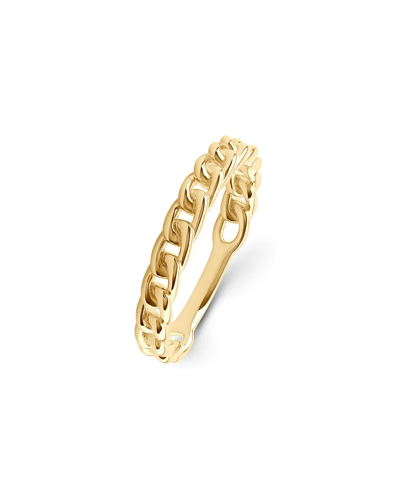 Esprit Damenring Flat Chain Gelbgold