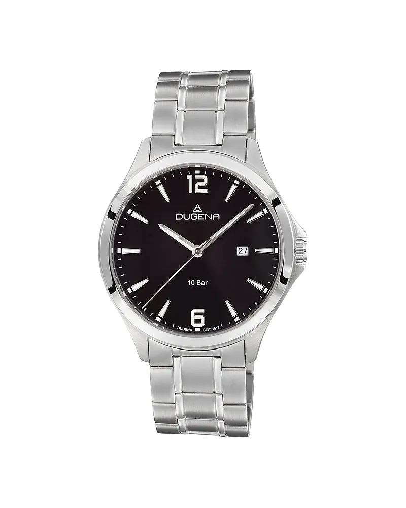 Dugena Herrenuhr Boston Silber