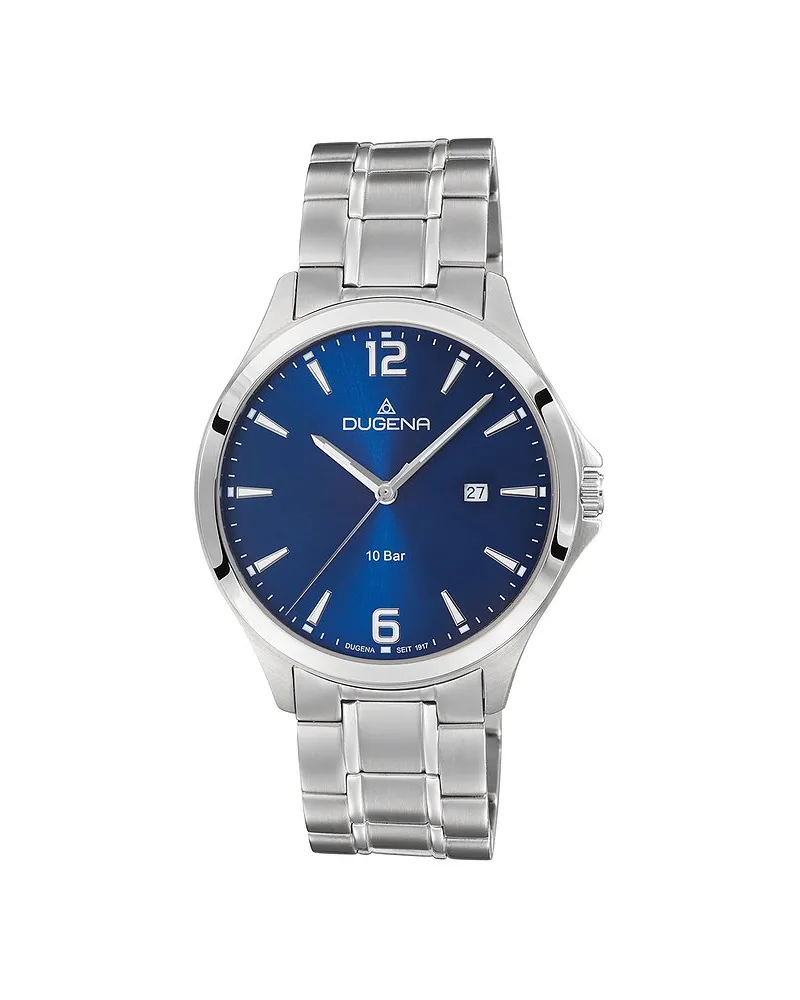 Dugena Herrenuhr Boston Silber