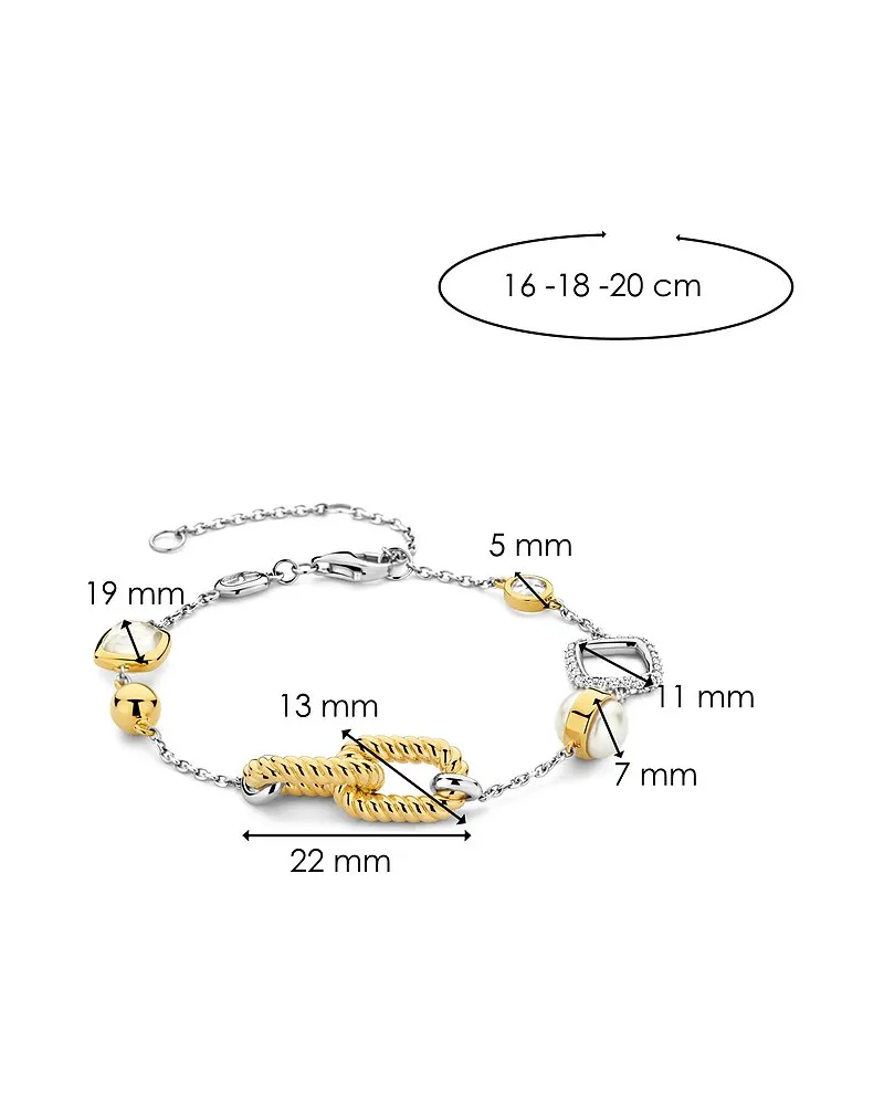 ti sento milano Armband Gelbgold