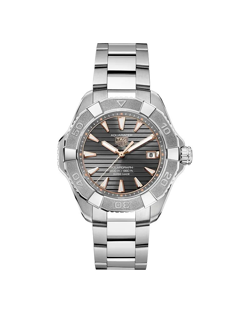 TAG Heuer Herrenuhr Aquaracer Professional 200 Solargraph Silber