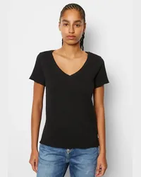 Marc O'Polo V-Neck-T-Shirt regular Schwarz