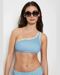 Marc O'Polo One-Shoulder-Bikini-Top Blau