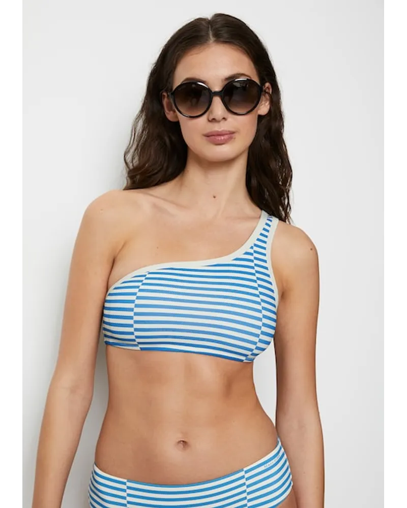 Marc O'Polo One-Shoulder-Bikini-Top Blau