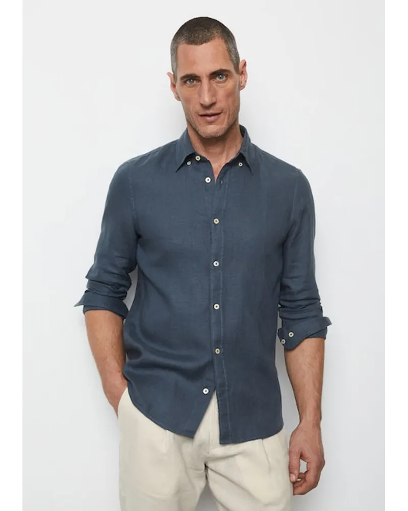 Marc O'Polo Button-Down-Hemd shaped Blau