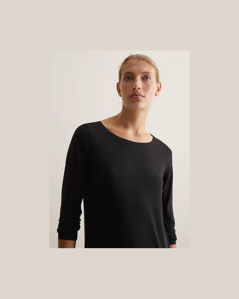 Marc O'Polo Longsleeve regular Schwarz