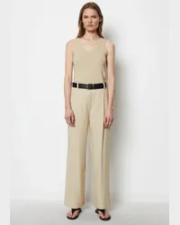 Marc O'Polo Fließende Bundfaltenhose straight Beige