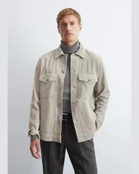 Marc O'Polo Cord-Overshirt Grau