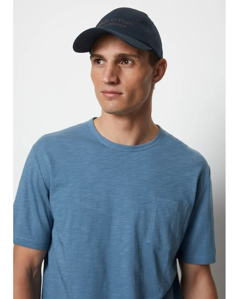 Marc O'Polo Slub-Jersey-T-Shirt regular Blau