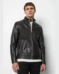 Marc O'Polo Lederjacke regular Schwarz