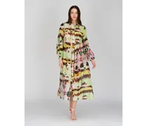 Batik-Kleid mit rückseitigem Binde-Detail