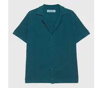 Kurzarm-Waffelpiqué-Hemd