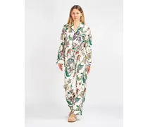 Gemusterter Seiden-Pyjama