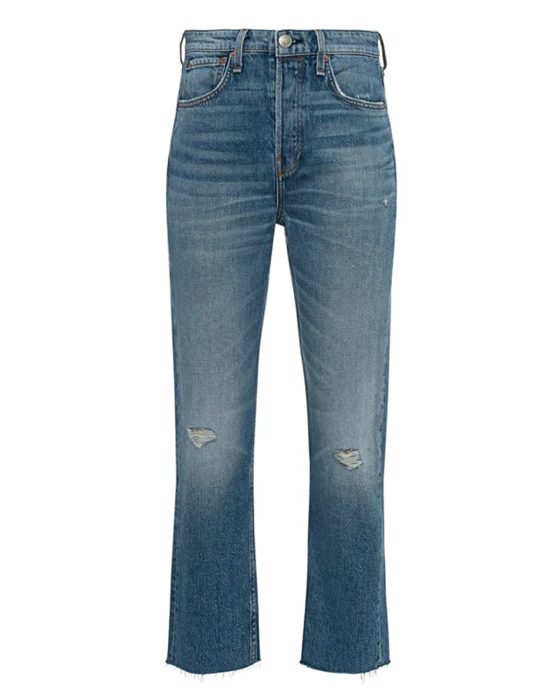 Rag & Bone Destroyed-Jeans Blau