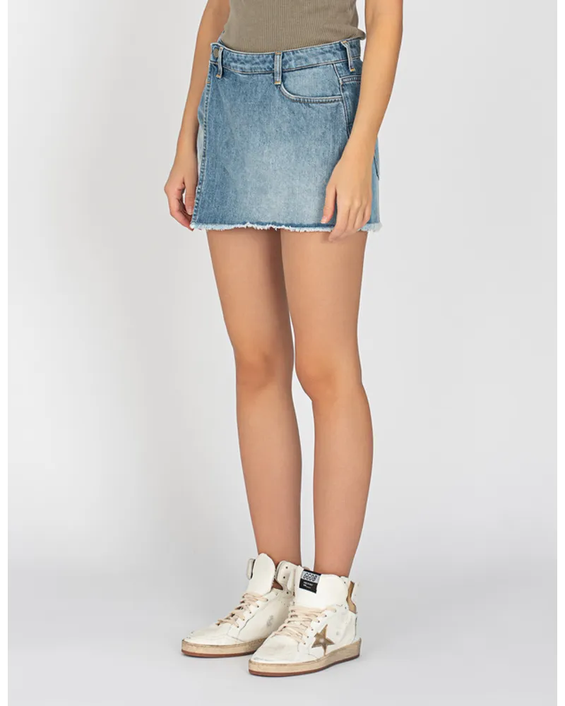Dondup Destroyed Jeans-Skort Blau
