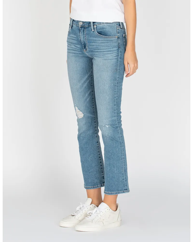 Adriano Goldschmied Destroyed Flare-Leg Jeans Hellblau