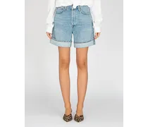 Washed-Out Baggy-Jeans-Shorts
