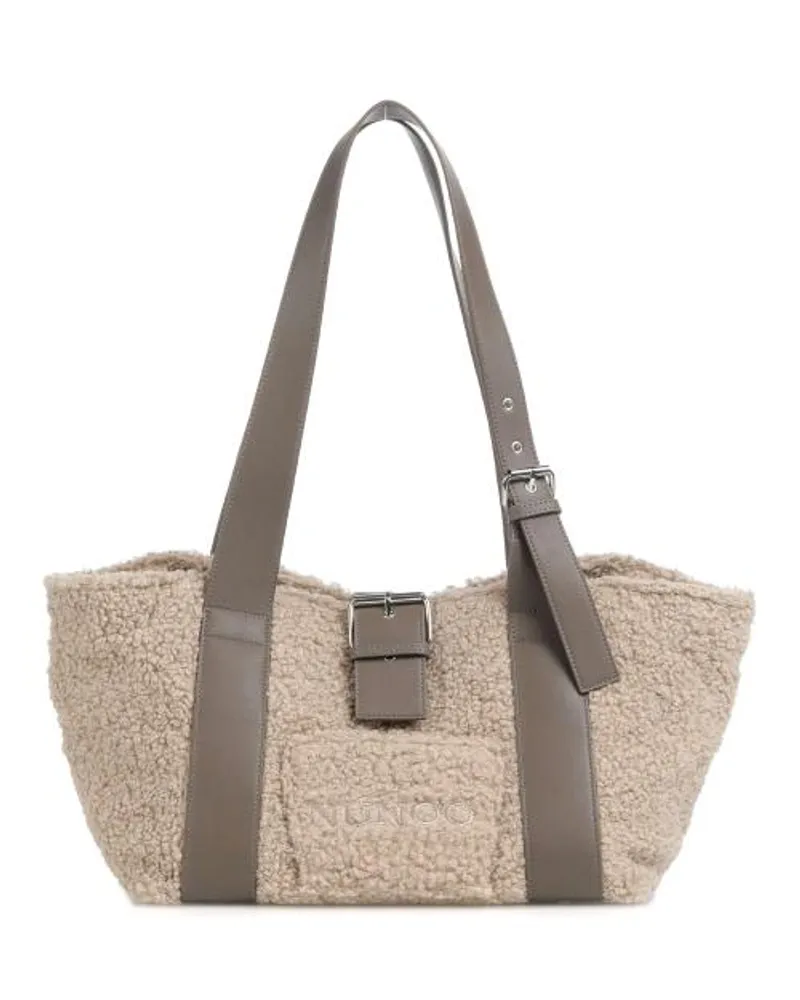 NÚNOO Curl Maxi Shopper hellbraun Braun