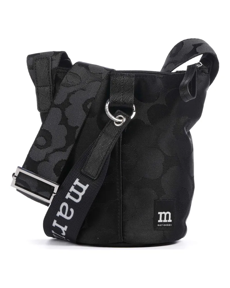 Marimekko Umhängetasche Unikko Essential in schwarz Schwarz