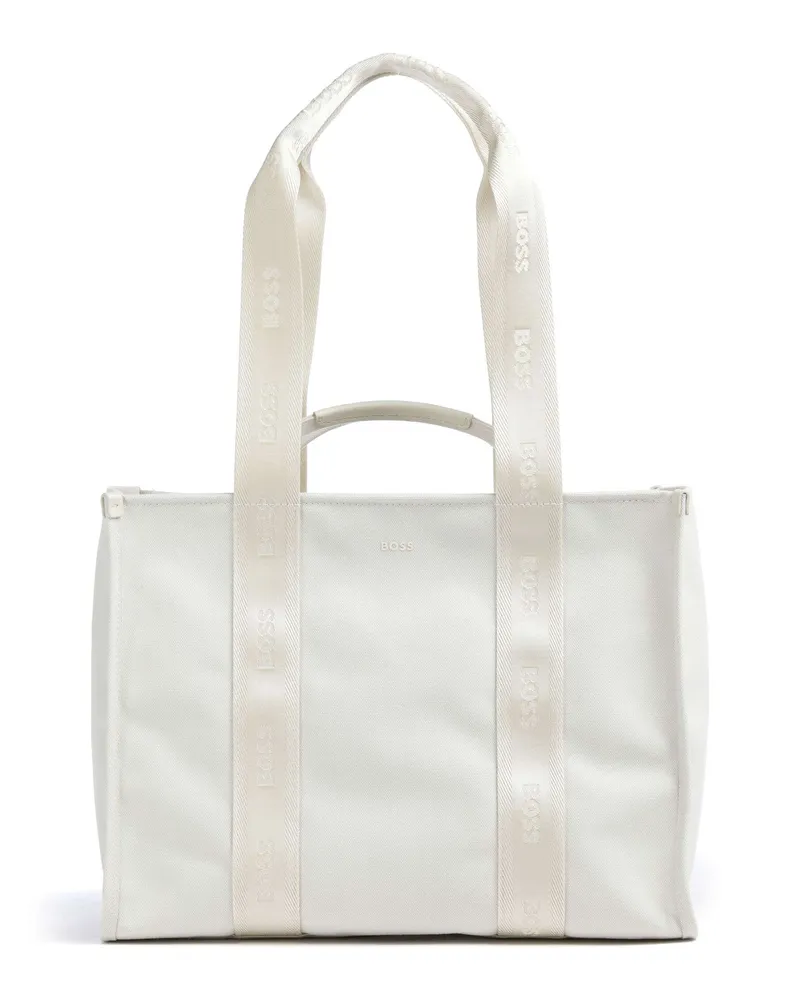 HUGO BOSS Shopper Sandy in elfenbein Beige