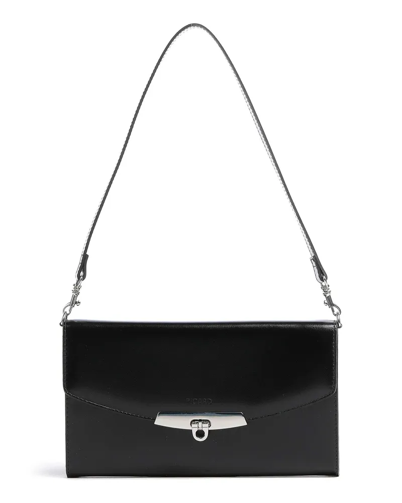 Picard Schultertasche Rome in schwarz Schwarz