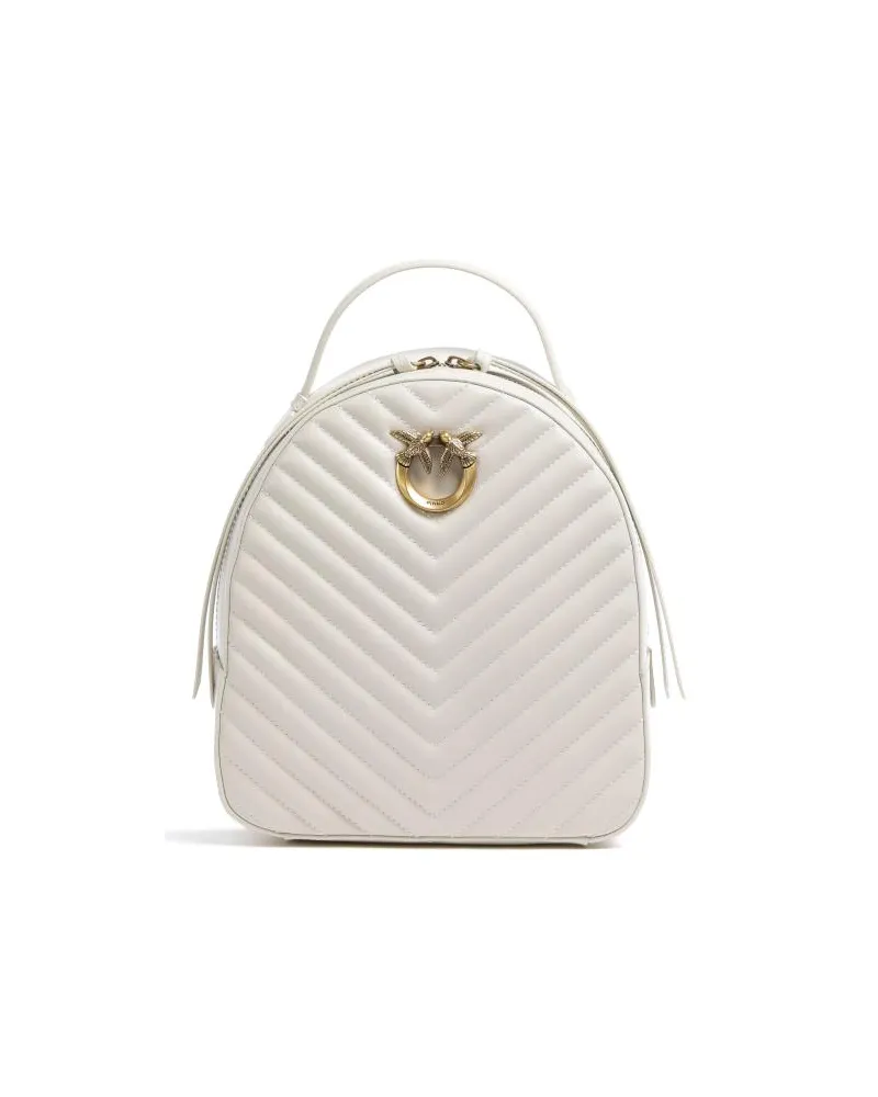 Pinko Love Click Rucksack elfenbein Beige