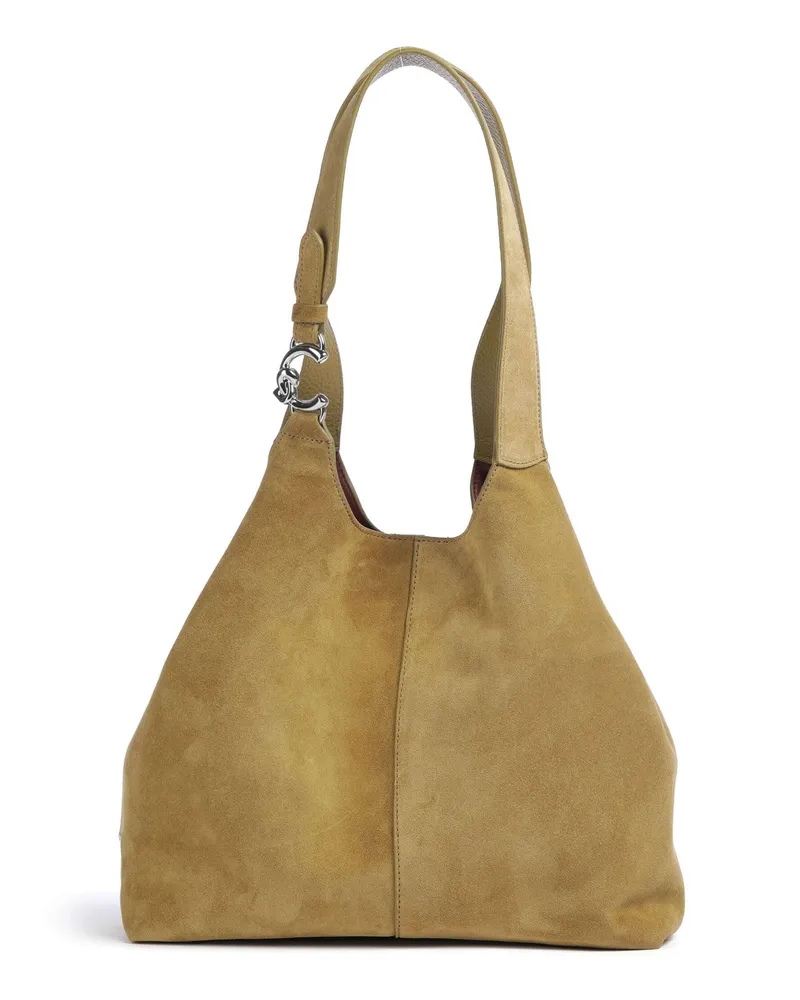 Coccinelle Beuteltasche C-Easy Suede in oliv Oliv