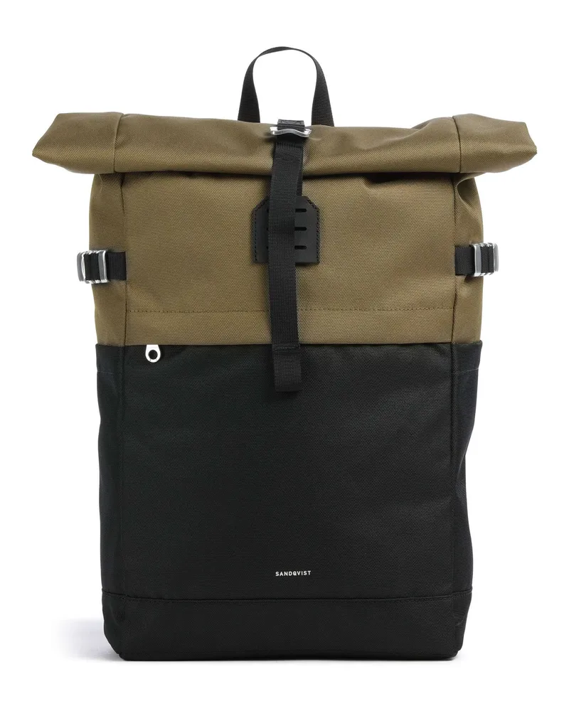 Sandqvist Rolltop Rucksack Icon M in oliv Oliv