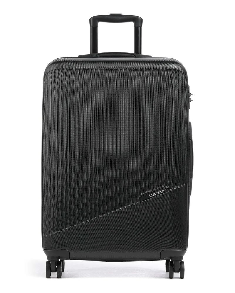 Travelite 4-Rollen Trolley Bali in schwarz Schwarz