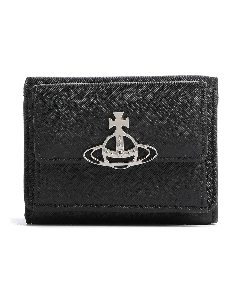 Vivienne Westwood Geldbörse Saffiano in schwarz Schwarz