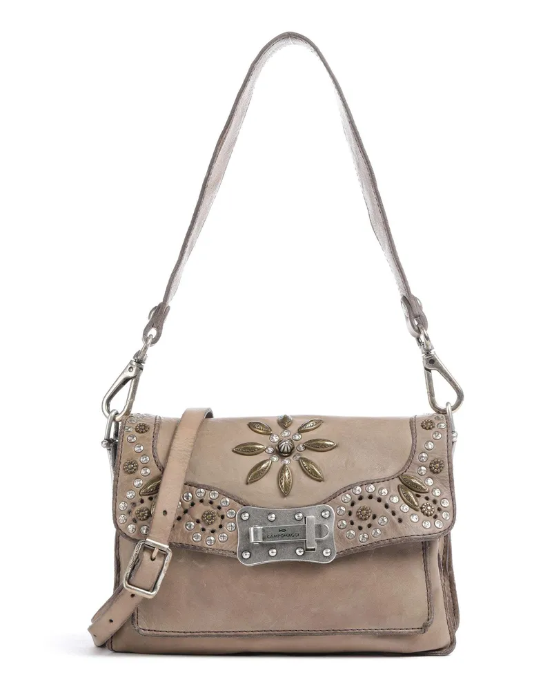 Campomaggi Schultertasche in beige Beige
