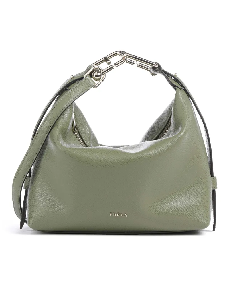 Furla Schultertasche Tonie Mini in oliv Oliv