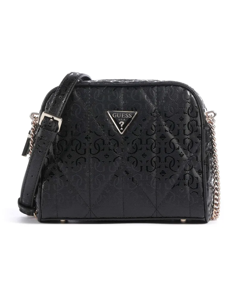 Guess Umhängetasche Aldina G-Shine in schwarz Schwarz